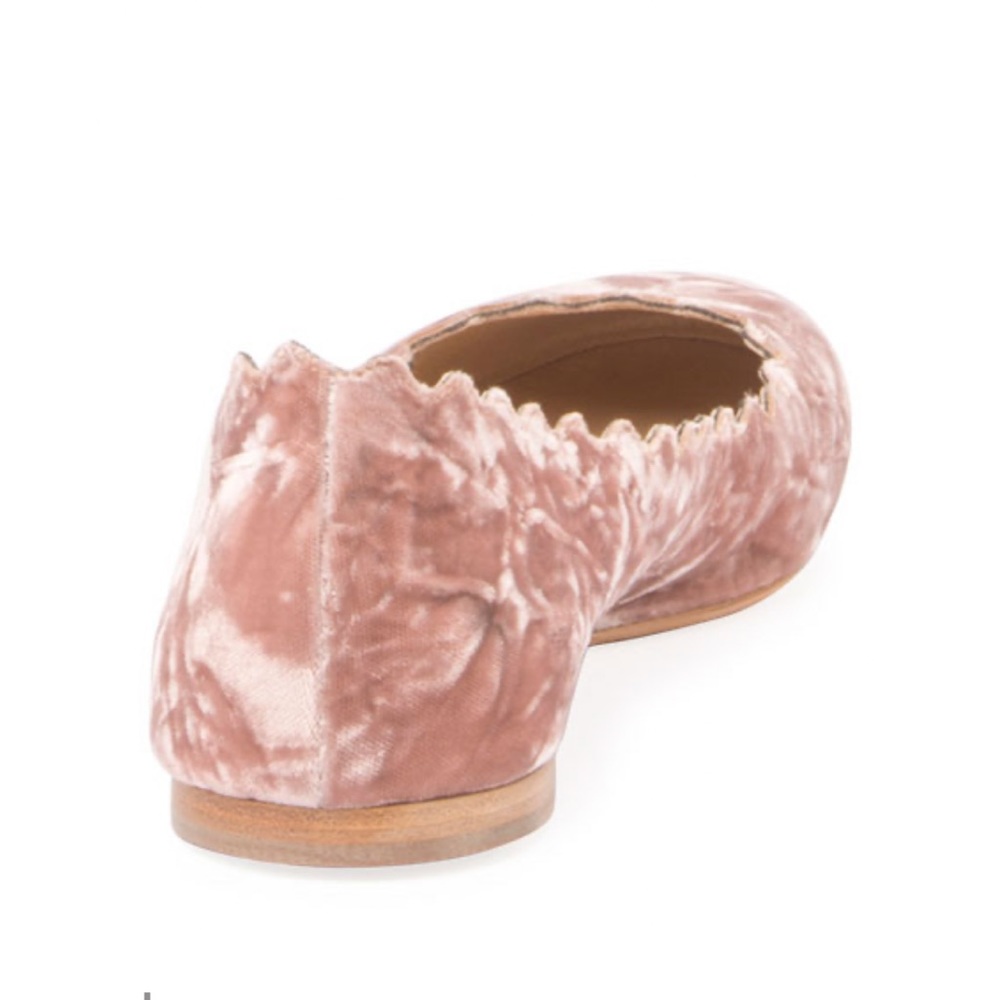 NWOT Chloe Velvet Lauren Ballet Flats - Picture 3 of 6